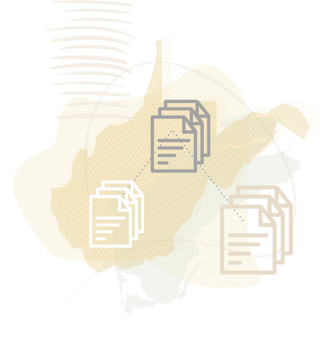 Decorative background with outline of West Virginia