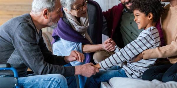 Family sitting together